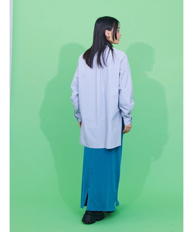 AMERICAN HOLIC ピグメント加工タイトカットスカート Blue