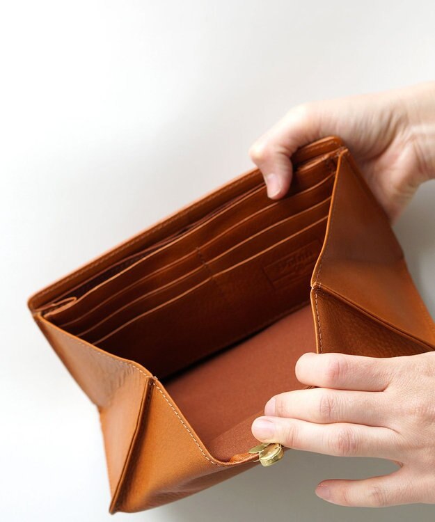 FOLNA RD ヌメオイルシュリンク 差し込み金具 長財布 キャメル