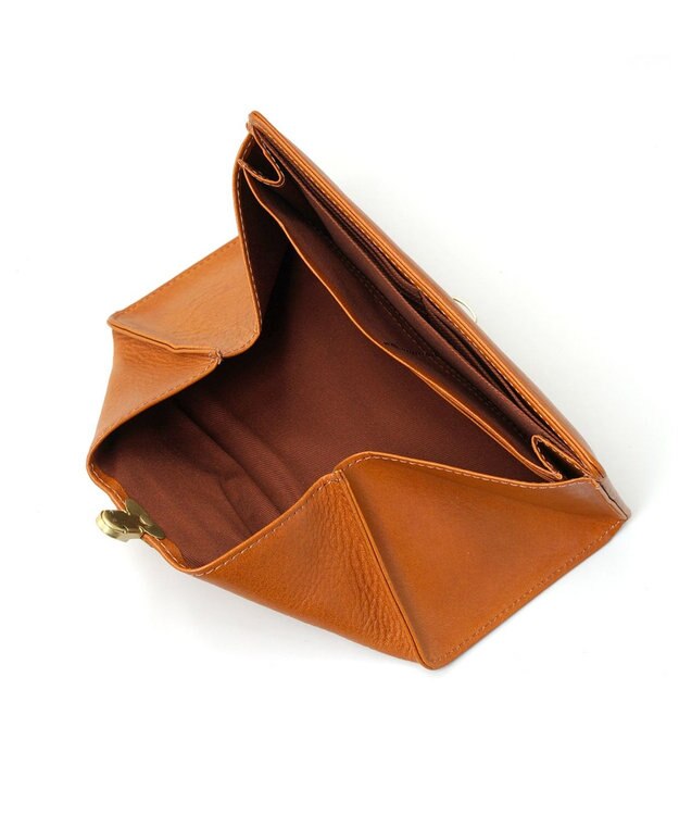 FOLNA RD ヌメオイルシュリンク 差し込み金具 長財布 キャメル