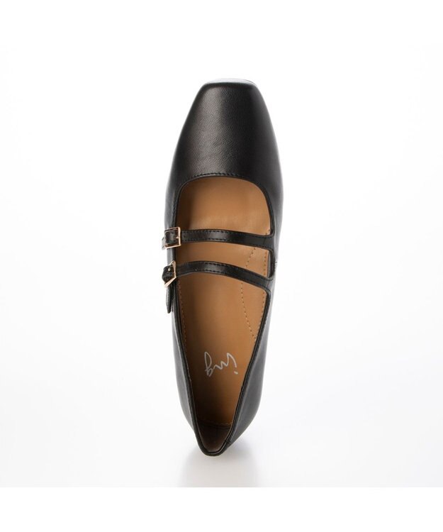 ing <ing>ダブルベルトメリージェーンパンプス ブラック