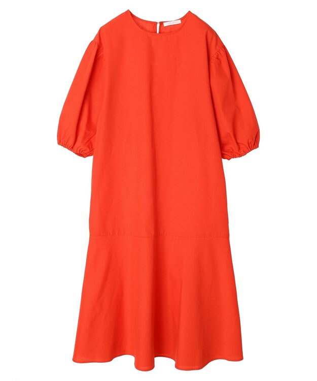 Green Parks 綿麻混マーメイドワンピース Red