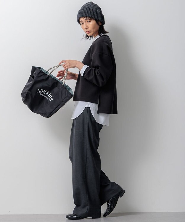 23区 ラウンドトゥ ショート ブーツ ブラック系