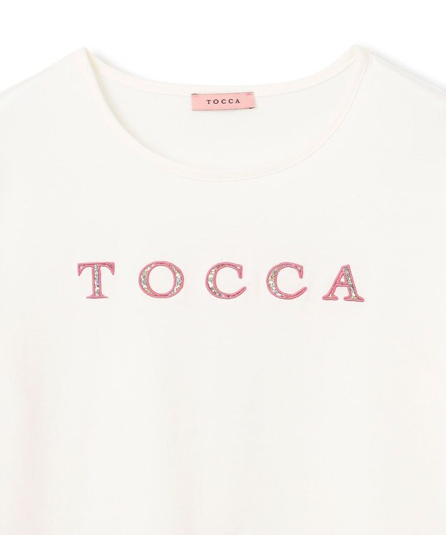 TOCCA 【洗える！】TOCCA PATCHWORK LOGO TEE Tシャツ ホワイト系