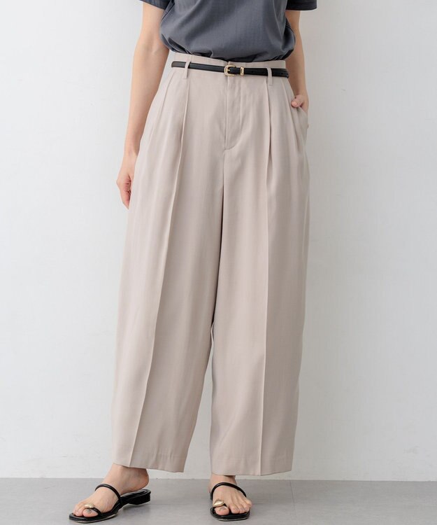 組曲 【先行予約】バウンディングシャーティングカーヴィー パンツ ベージュ系