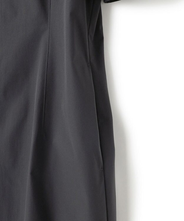 UNFILO L 【mi-molletコラボ】FINE MOVE Iラインワンピース チャコール