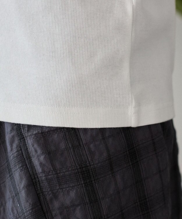 WEGO タイトフィットリブT（長袖） ホワイト