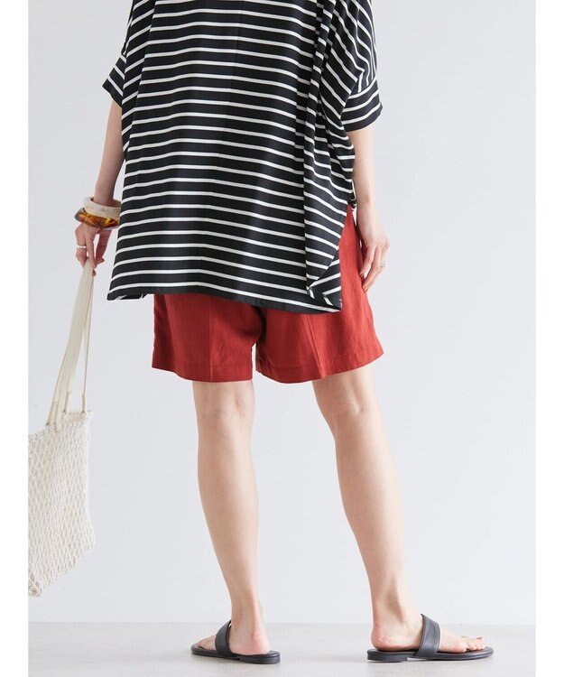 AMERICAN HOLIC リネンブレンドショートパンツ Brick Red