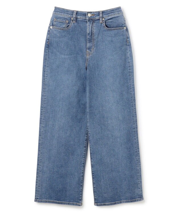 UNFILO 【UNFILO DENIM】撥水ストレッチ ワイドストレートデニム ブルー