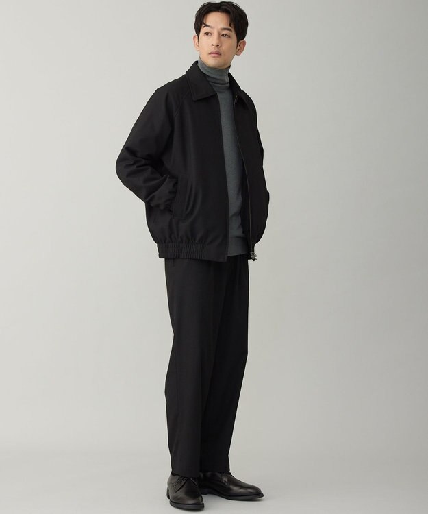 UNFILO MENS FLANNEL TOUCH 中綿ブルゾン ブラック