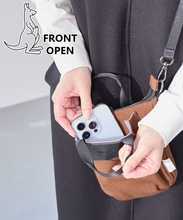 ROOTOTE 3668【ルーポケットが主役!】LT.ベビールー.フロントオープン-A 03：カカオブラウン