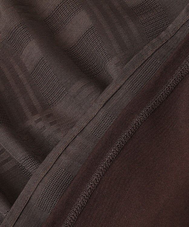 J.PRESS LADIES スラブカラミチェック カットソー ブラウン系