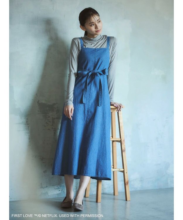 Green Parks ■Ｆｉｒｓｔ　Ｌｏｖｅ　シアーハイネックプルオーバー Gray Mixture