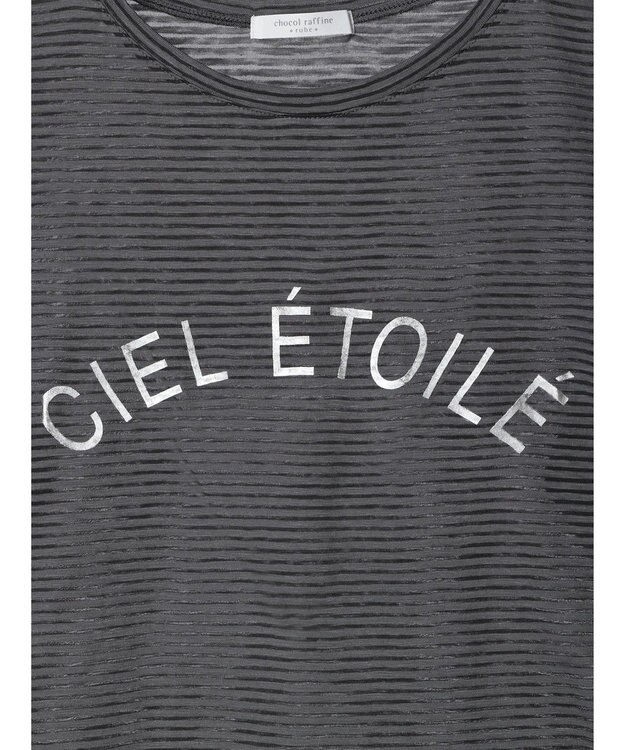 Green Parks シアーボーダーロゴプルオーバー Gray