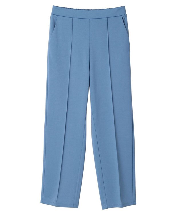 Green Parks らくスレストレートパンツ Blue