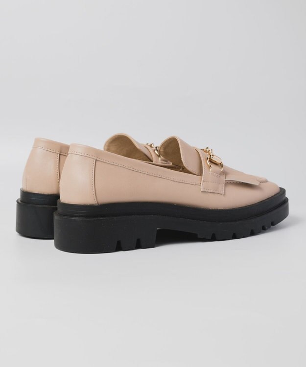 BONTRE 【PRECIEUX JOUET/プレシュウジュエ】トラックソールキルトビットローファー ベージュ