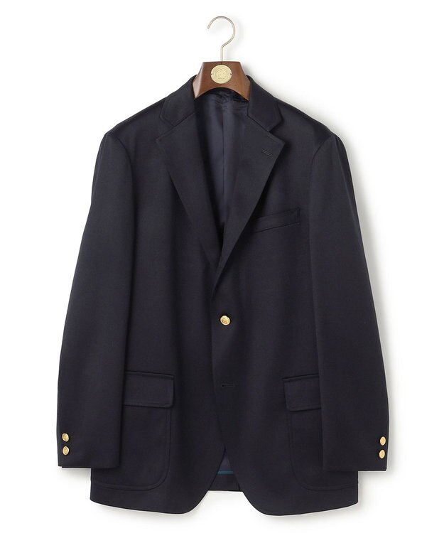 J.PRESS MEN 【J.PRESS ORIGINALS】Wool Satin Stretch 3B Blazer / Made in Japan / New Authentic-Fit ネイビー系