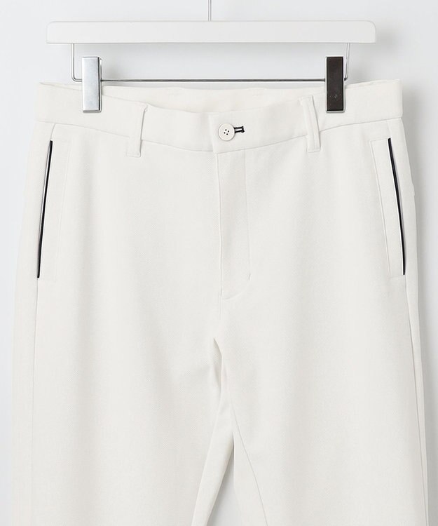 23区GOLF 機能性満載のホワイトパンツ【MEN】【防透・UVケア・撥水】トリコットツイル ホワイト系