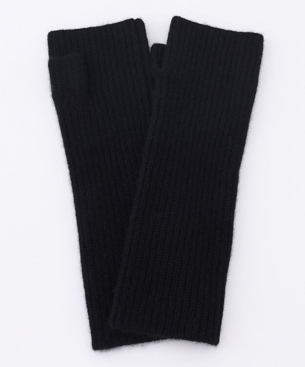 23区 ピュアカシミヤ アーム ウォーマー ブラック系