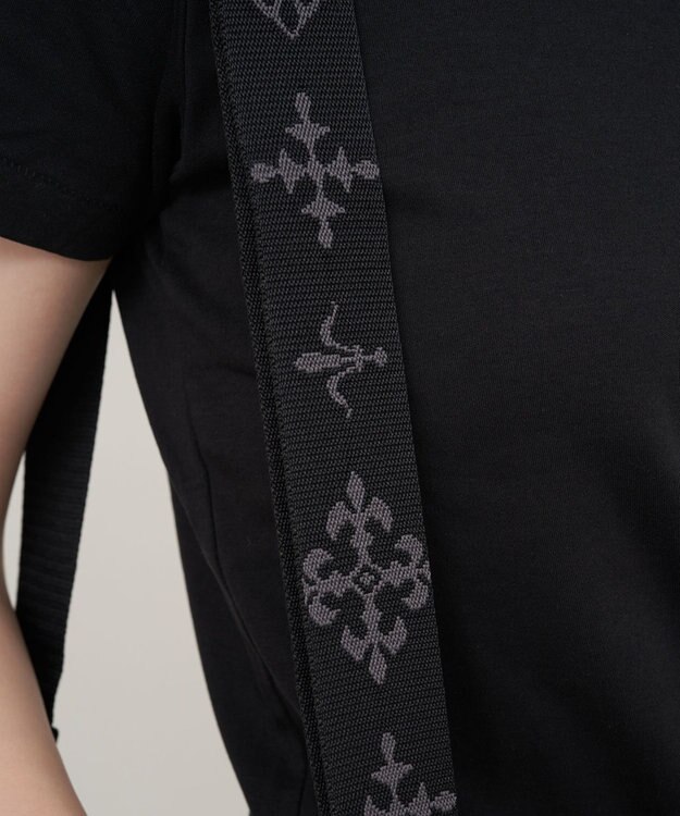 russet アレンジショルダーベルト［Monogram］(CE-1099) Black（ゴールド金具）