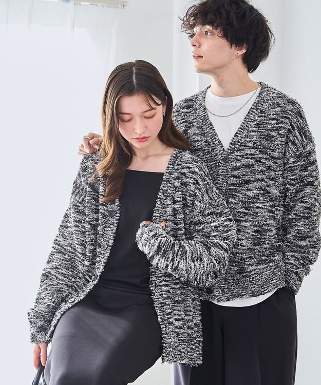 WEGO ツイストブークレカーディガン ブラックその他