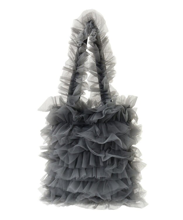 Green Parks ＯＴＯ．ＨＡ．　チュールフリルＡ４トートバッグ Gray