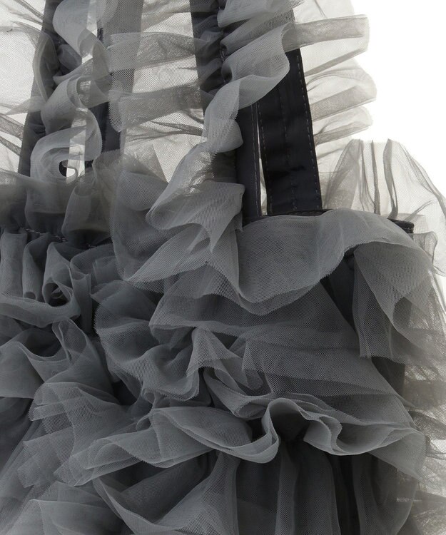 Green Parks ＯＴＯ．ＨＡ．　チュールフリルＡ４トートバッグ Gray