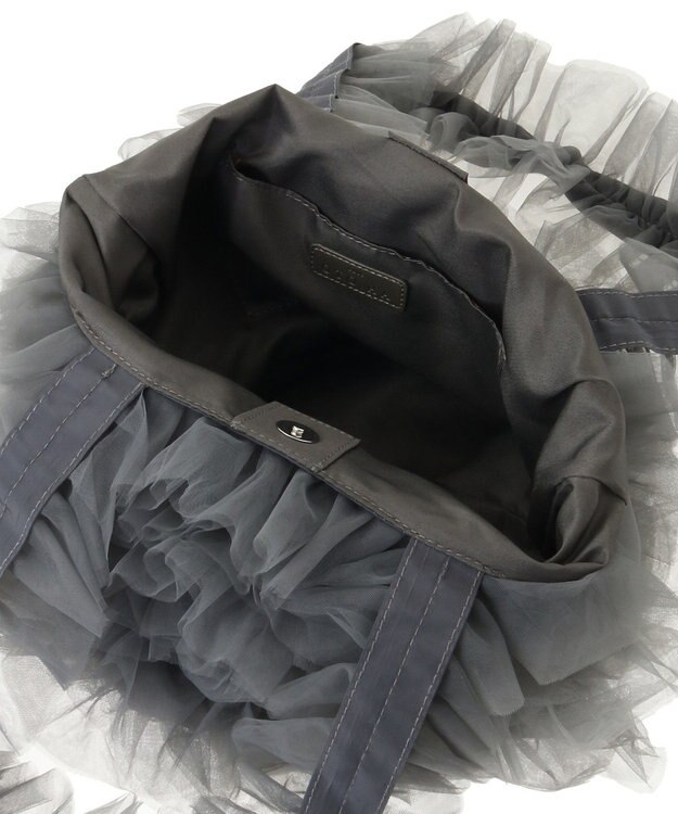 Green Parks ＯＴＯ．ＨＡ．　チュールフリルＡ４トートバッグ Gray
