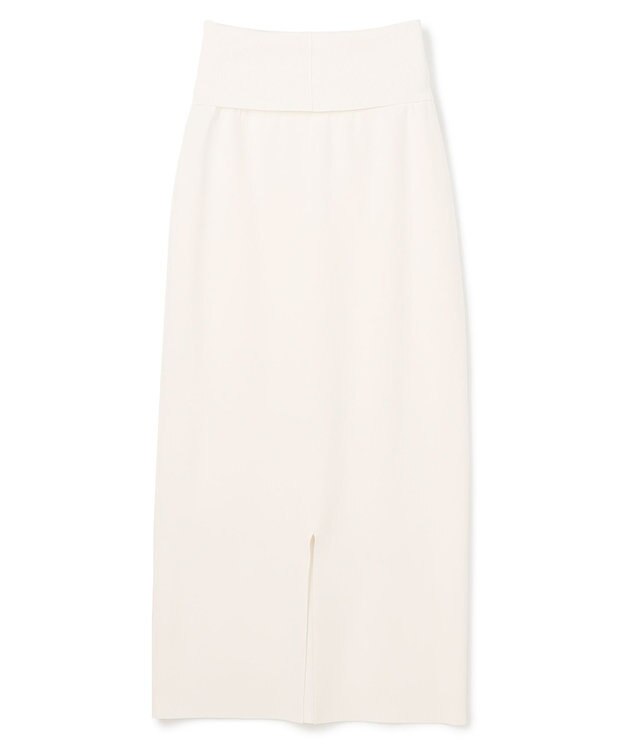 BEIGE， 【洗える】LAURA / Iラインリブスカート Ecru