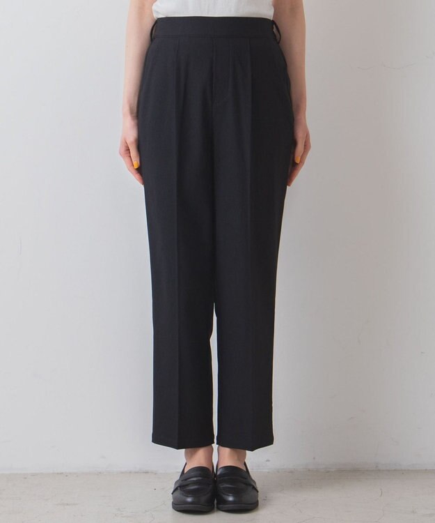 WEGO テーパードスラックスパンツ ブラック