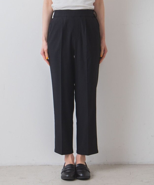 WEGO テーパードスラックスパンツ ブラック