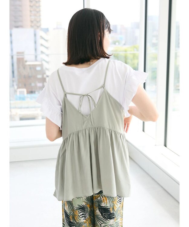 CRAFT STANDARD BOUTIQUE レーヨンキャミチュニック Sax