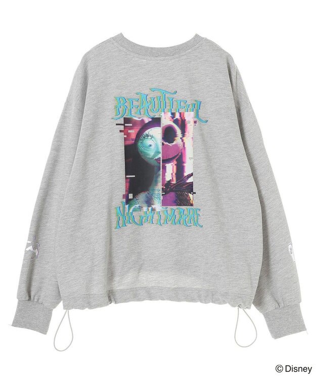 Green Parks ナイトメア／裾ドロストミニ裏毛プルオーバーⅡ Gray Mixture