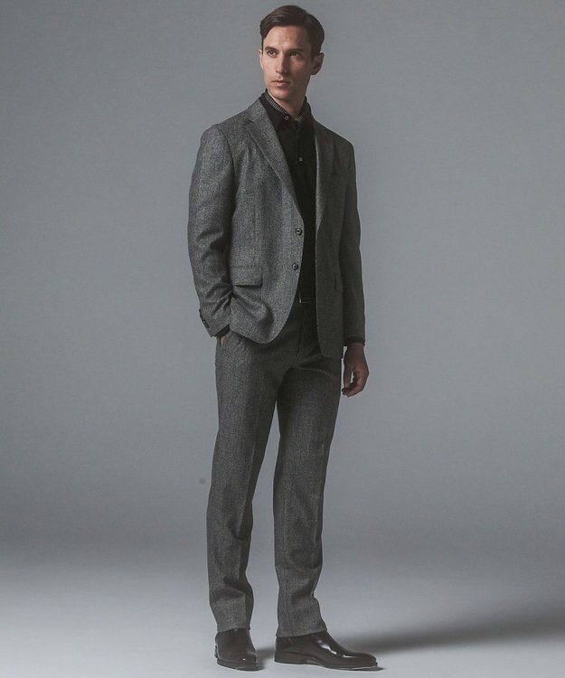 GOTAIRIKU 3ピースセットアップ対応【あたたかい】RENEWOOL ウールパンツ ブラック系4