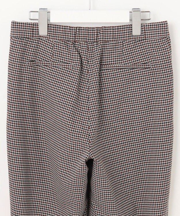 J.PRESS LADIES S 【洗える】30/2 TR ドビー ガンクラブ テーパード パンツ ライトグレー系3