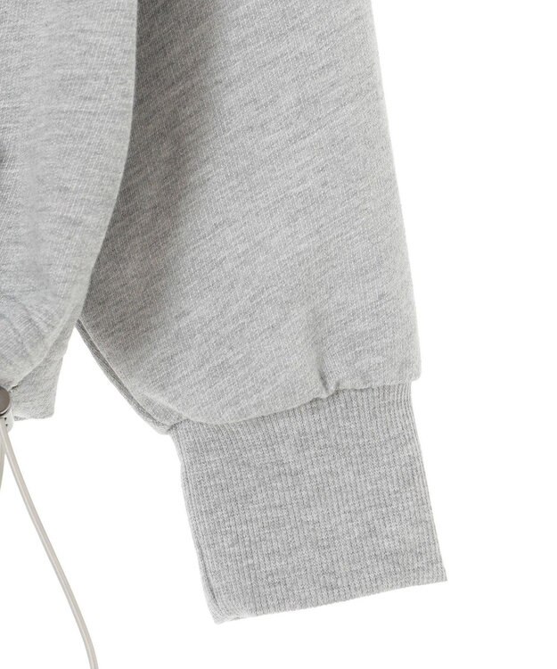 Green Parks ナイトメア／裾ドロストミニ裏毛プルオーバーⅡ Gray Mixture