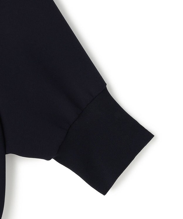 BEIGE， FLEUR / 異素材カフス スタンドカラーブラウス Navy