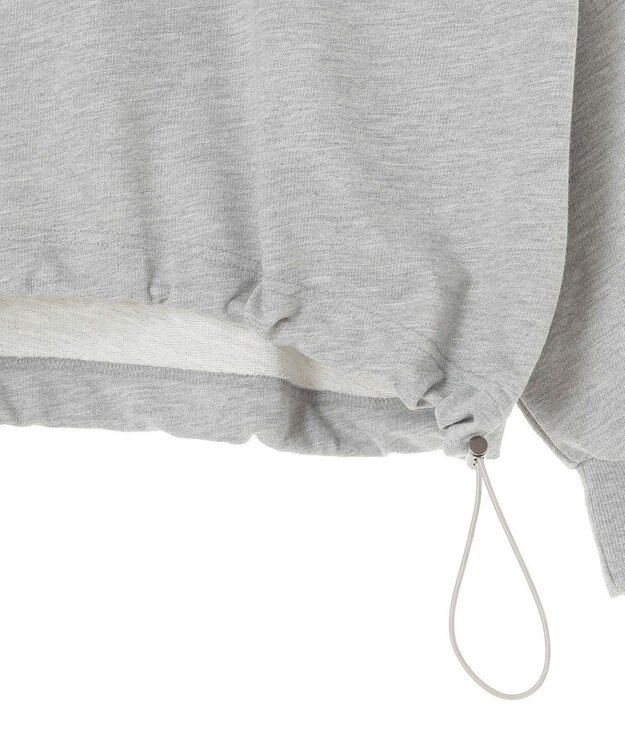 Green Parks ナイトメア／裾ドロストミニ裏毛プルオーバーⅡ Gray Mixture