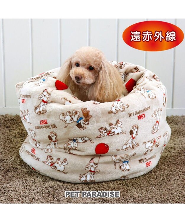 PET PARADISE ディズニー 101匹わんちゃん 筒形寝袋 遠赤外線 《風船柄》 42cm×70cm 風船柄