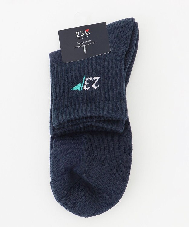 23区GOLF 【MEN】】ショート丈 ソックス ネイビー系