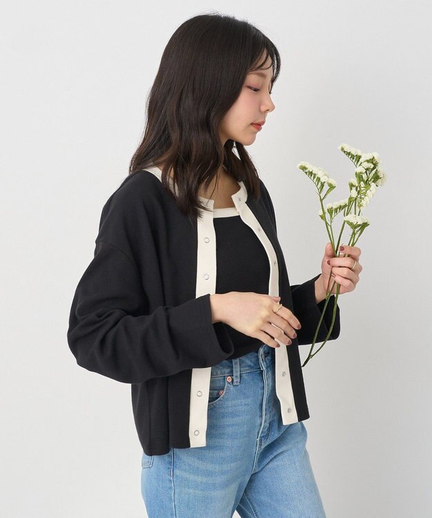 earth music&ecology ＳＥＴ２点リブアンサンブル Black