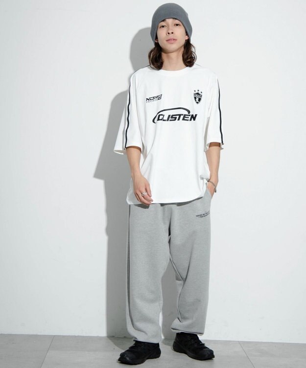 WEGO 【ユニセックス着用ITEM/MLサイズ展開】ゲームロゴスリーブラインT ホワイト