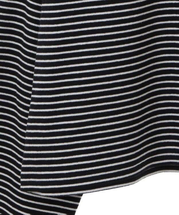 earth music&ecology ＳＥＴ２点リブアンサンブル Border Black