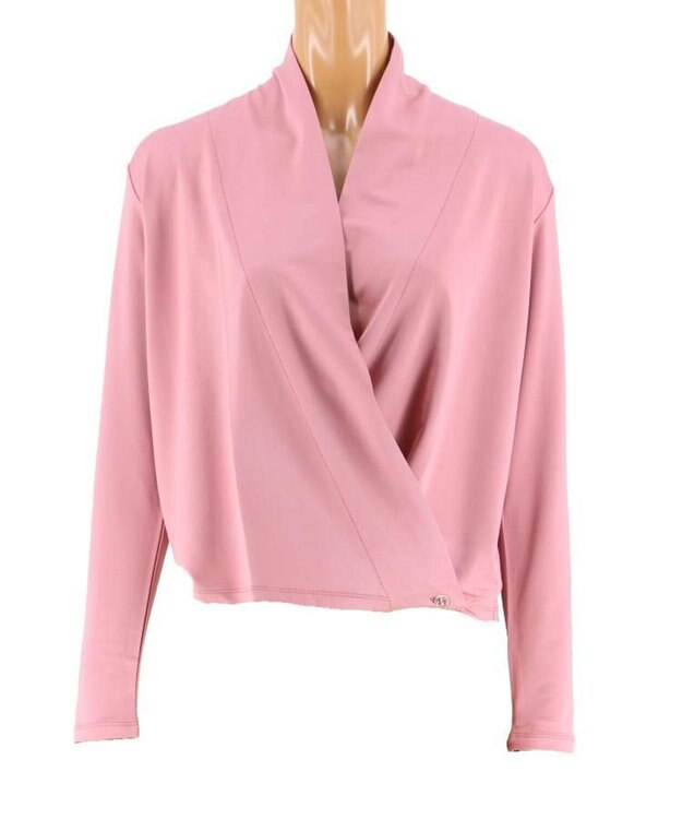 San-ai Resort（三愛水着楽園） 【SALE】【Coral veil】【UPF50＋】裏起毛ベア天　温かトラベル羽織 ショート丈 F ピンク