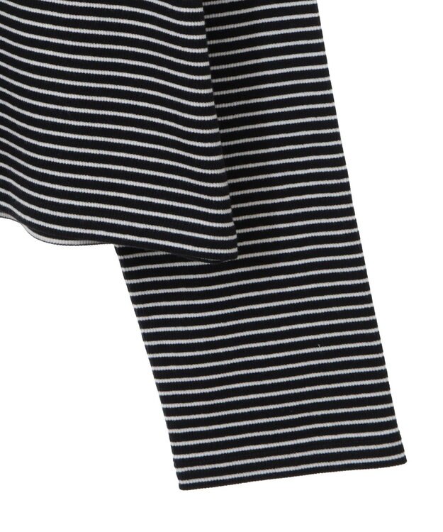 earth music&ecology ＳＥＴ２点リブアンサンブル Border Black