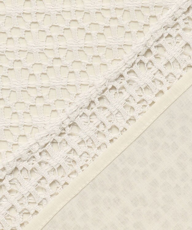 J.PRESS LADIES レースジャージー バンドカラー カットソー グレージュ系