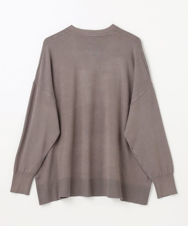 ANY L 【マシンウォッシュ/UVカット】ミドルレングスカーディガン ブラウン系