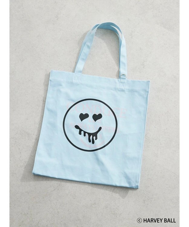 Green Parks Ｓｍｉｌｅｙ　Ｆａｃｅ／スマイルプリントＢｉｇトートバック Sax