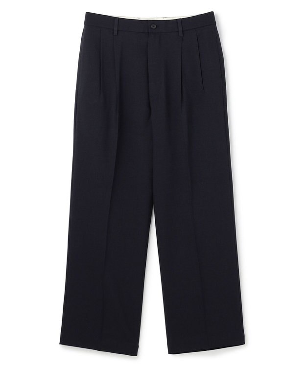 UNFILO MENS ウーリーノ 2タックスラックス ネイビー