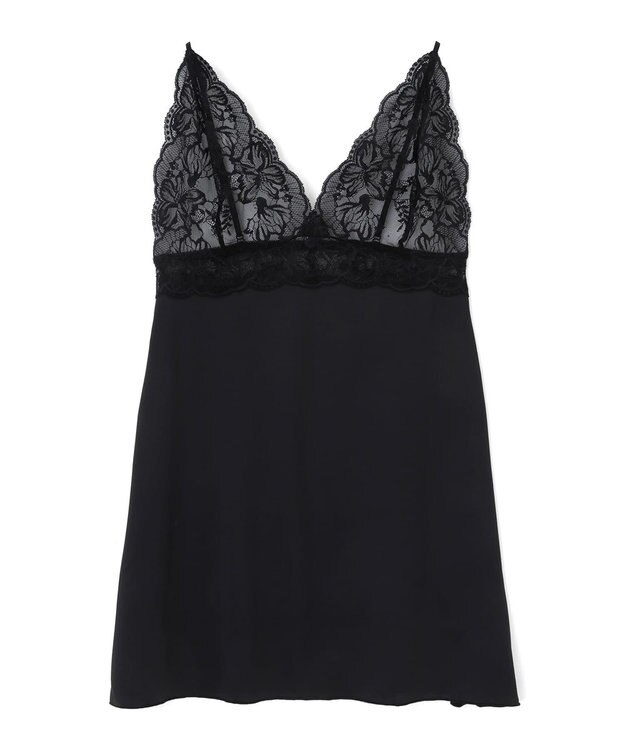 San-ai Resort（三愛水着楽園） 【新レース】カシュクール脇高スリップ 【northerly】 ブラック