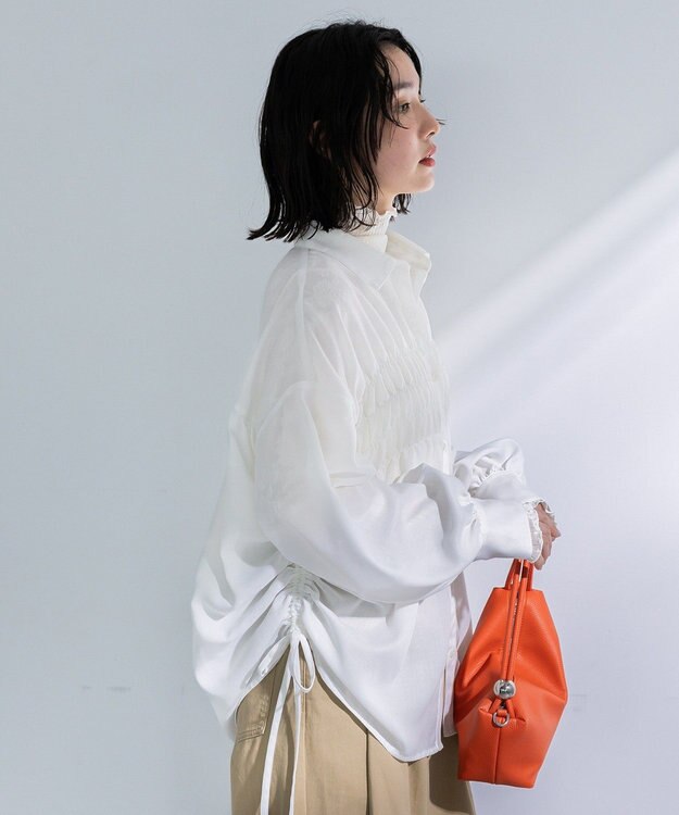 Green Parks 脇シャーリングシャツ Ecru